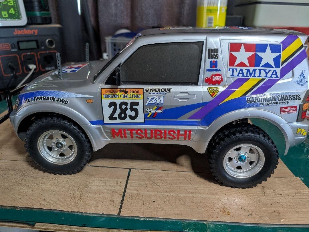 Tamiya CC01 Pajero Rally RC car with durable chassis for off-road adventures