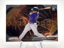 ADAEL AMADOR 2024 PANINI PRIZM FIREWORKS SILVER PRIZM INSERT ROCKIES PROSPECT