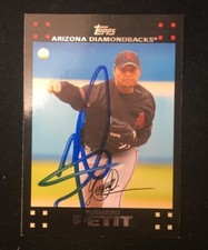 YUSMEIRO PETIT 2007 TOPPS AUTOGRAPHED SIGNED AUTO BASEBALL CARD 27 DIAMONDBACKS