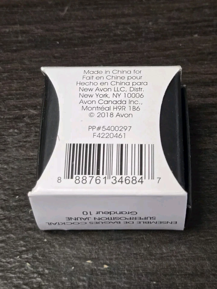 Avon Gold Tone 3 Yellow Stackable Cocktail Rings Size 10 - Image 4 of 4