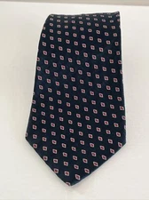 Polo by Ralph Lauren for Mark Shale Tie Silk Geometric Blue 3.5 x 59" Necktie