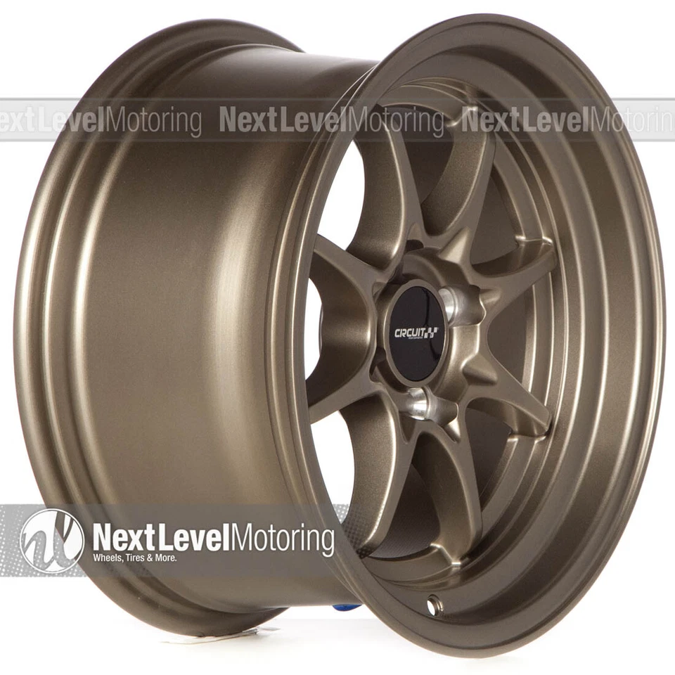 CIRCUIT PERFORMANCE CP40 15x8 4x100 +25 FULL FLAT BRONZE WHEELS (SET OF 4) - Image 4 of 4