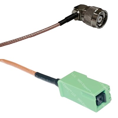 RG316 RP-TNC Male Angle to GT5-1S Green RF Cable Rapid-SHIP LOT