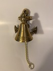 Vintage Brass Nautical Anchor Door Knocker Bell Maritime Wall/Door Mount