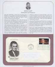 2004 Moss Hart dramatist director Sc 3882 FDC PCS playwright theater Broadway