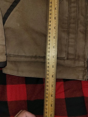 Dickies Insulated Eisenhower Front Zip Jacket Quilt Lined Beige Canvas Sz Medium - Picture 7 of 23