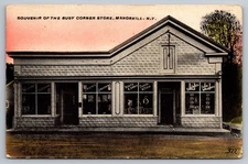 Busy Corner Store., Manorkill N.Y., Dry Goods., Hardware., General Store Postcar
