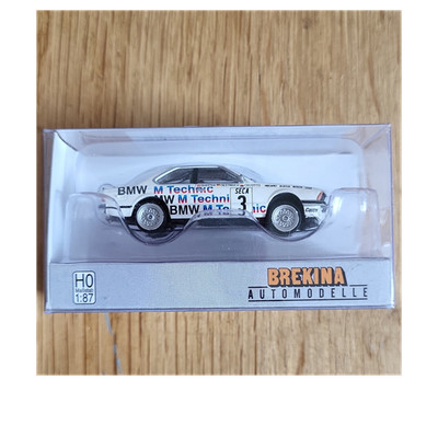 Brekina BMW 635 CSi M Technic PKW 1:87 Weiß Mehrfarbig Kunststoff Modellauto