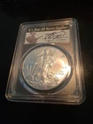 2020-p PCGS MS69 Silver Eagle, First Strike. Sign By Tomas Cleveland