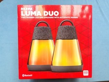 Brand New ION Luma Duo Lantern Bluetooh Speaker Waterproof 8 Color LED, 2 Pack