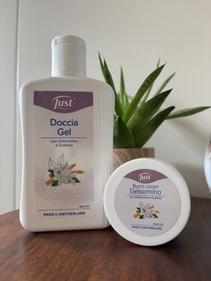 Just Duschgel 250ml und Körperbutter 50ml mit Jasmin und GuajakSonderverkauf