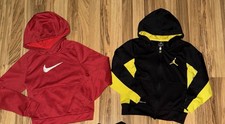 Nike Jordan Boys Small 8 Hoodie Sweatshirt Lot Of 2 Dri-fit