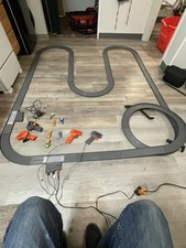 Tyco Tcr Slotcars Slotless 1977 Track With 32 Ft. 6cars