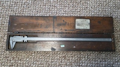 Starrett No. 123 Vernier Caliper 26'' Long Hardened Stabilized Master Bar in Case