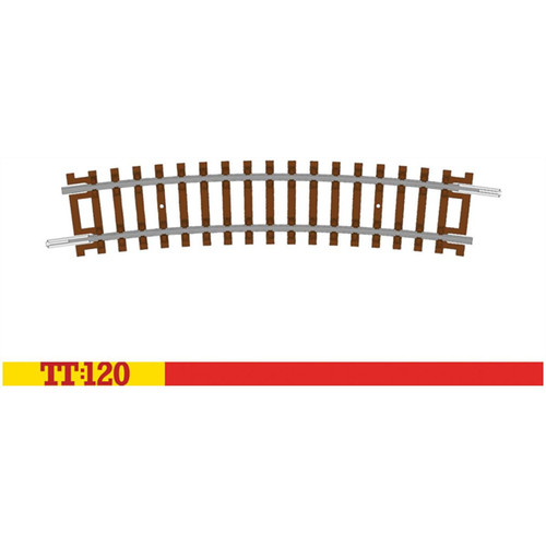 Hornby 8017 TT 1/120 Kurve Halb Gleis Half Curve - 4th Radius 15° 396mm | Zustand: Neu