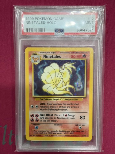 Ninetales graded PSA 9 for sale on eBay