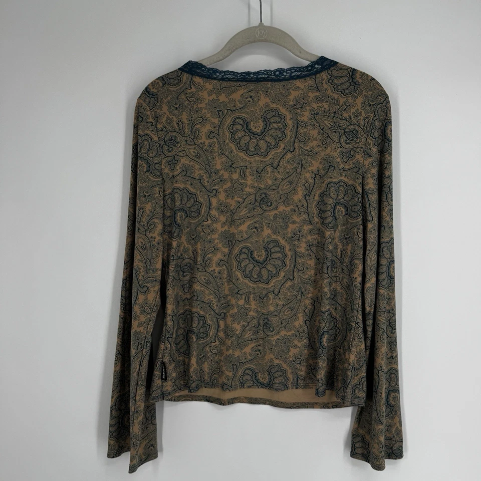 Top boxer Joe vintage años 90 XL babydoll encaje paisley pradera hada renacimiento Foto 4 de 4