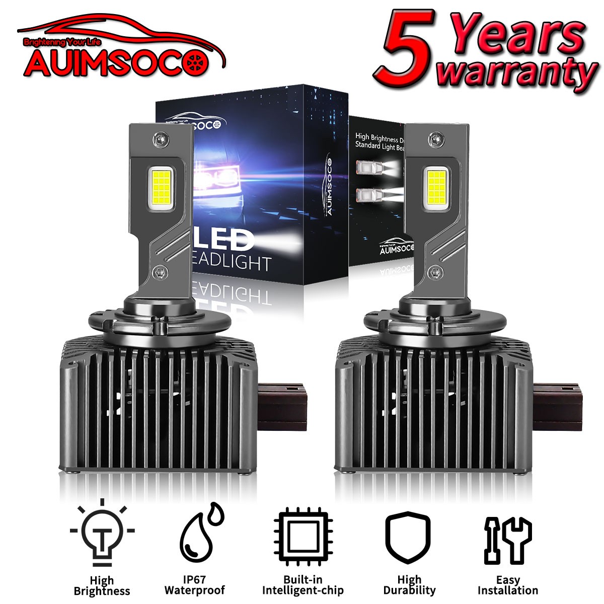 Mercedes-Benz SLS AMG GT 2011-2015 Headlight bulbs Set