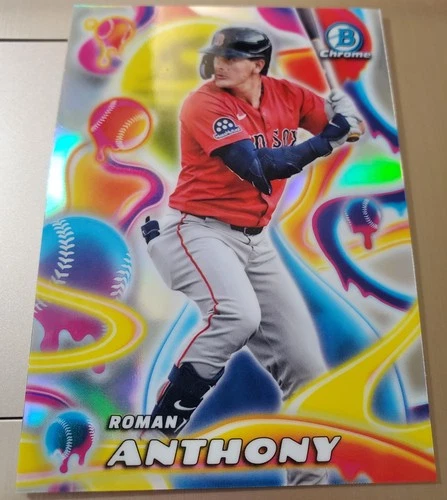 2025 Bowman Chrome ROMAN ANTHONY #MM-13 Cosmic Refractor Rookie Card RED SOX RC