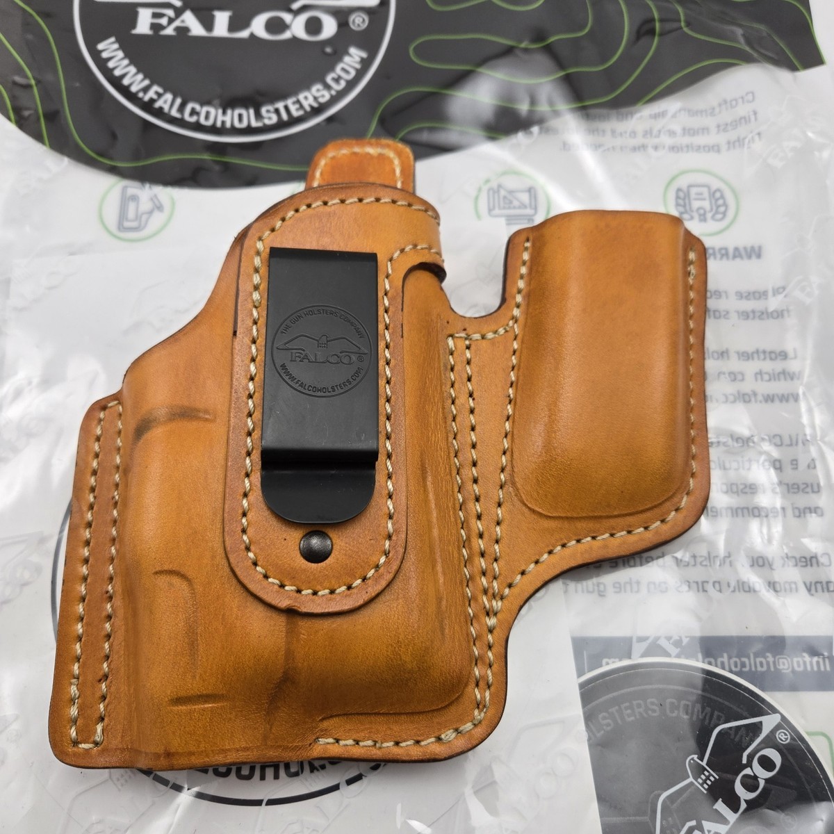 Used Falco Leather IWB Holster Glock 43X G43X TLR7 Sub Right Hand  display picture 1