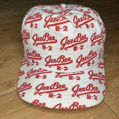 Vintage Gee Bee R-2 Airplane RC Plane AOP Trucker Snapback Hat Cap USA 80s Rare
