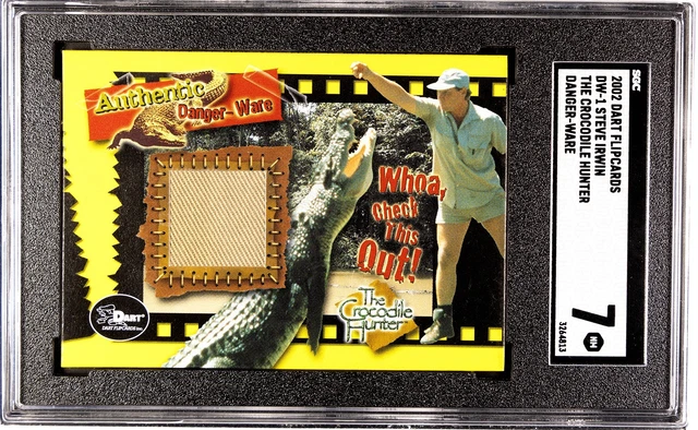 2002 Dart The Crocodile Hunter Steve Irwin Danger Ware Patch Relic Card SGC 7 NM