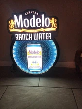 Modelo Cerveza Beer Mexican Ranch Water Animated LED Bar Sign