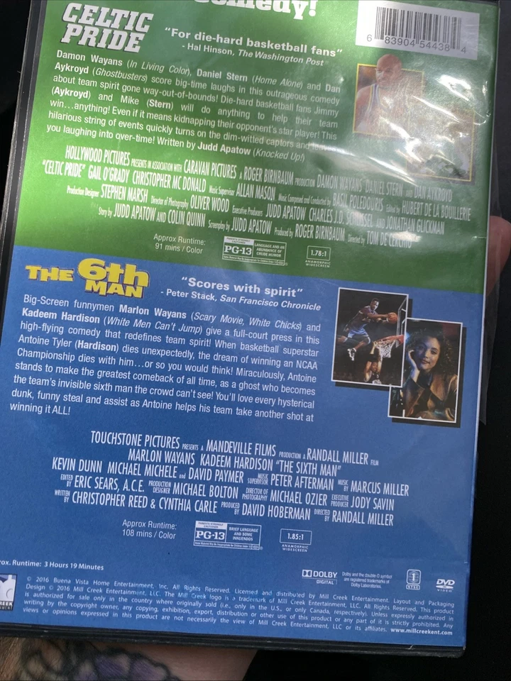 Slam Dunk Double Feature: Celtic Pride/The 6th Man (DVD, 2016) Foto 4 de 4