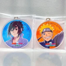 NARUTO Naruto Uzumaki Sasuke Uchiha Fuji-Q Highland Keychain