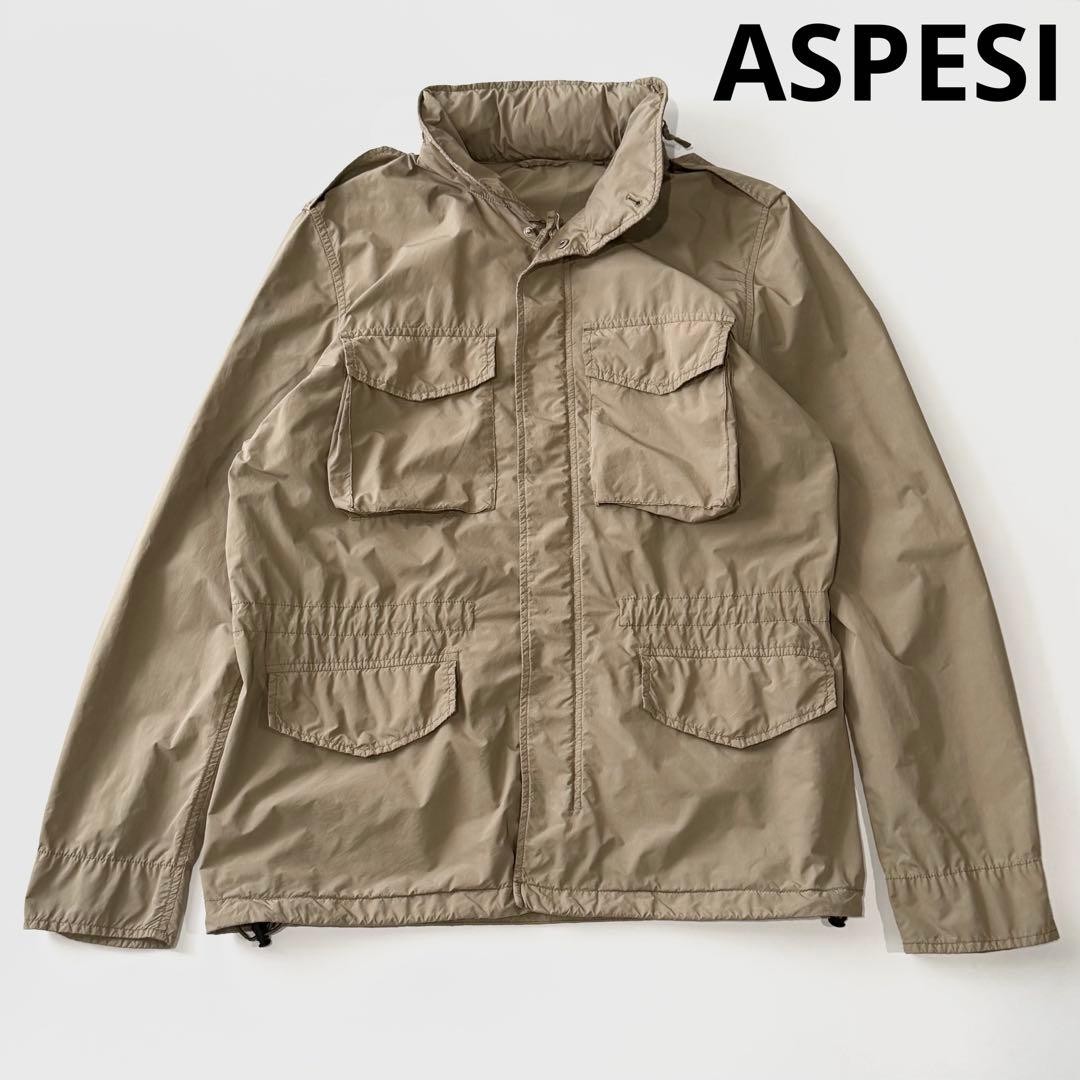 ASPESI M65 綿100% MOORER HERNO HOUSTON ASPESI M-65 Garment Dyed Field Jacket Beige Size M | eBay