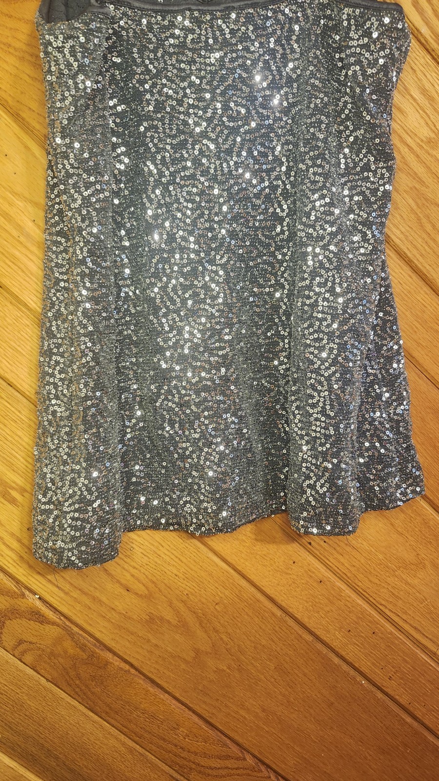 Express Gray And Silver Sequin Small Stretchy Goi… - image 12