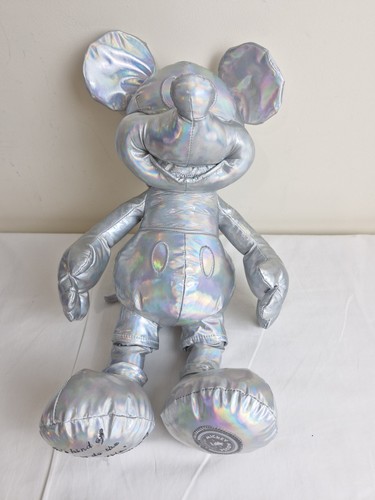 Disney Mickey Mouse 15 Zoll Erinnerungen limitierte Auflage holografisch gestempelt Plüsch - Bild 8 von 8