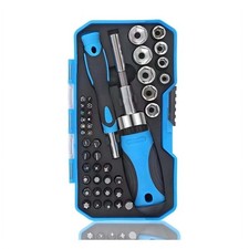 44-Pc Ratchet Screwdriver Bit Set, Magnetic H...