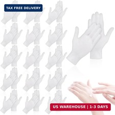36 Pcs White Cotton Gloves for Dry Hands Sleeping, Men Women Soft Sleep Gloves f