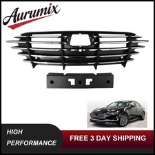 Front Grille Chrome W Camera Radar Holes Fits 2020-2023 Hyundai Sonata Hybrid Front Grille Chrome W Camera Radar Holes Fits 2020-2023 Hyundai Sonata Hybrid