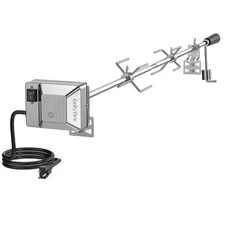 Universal BBQ Grill Rotisserie Kit with 110V Motor for Gas Grills - 45" 1/2" ...