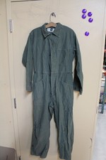 Men's Vintage 80s Authentic Military Green Coveralls Medium 100 Cotton