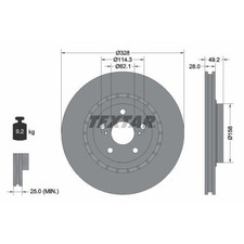 Disque de frein Toyota LEXUS