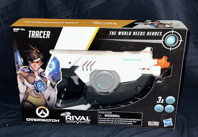 NERF RIVAL Overwatch Tracer Blaster NEW IN SEALED BOX COSPLAY HASBRO 2018