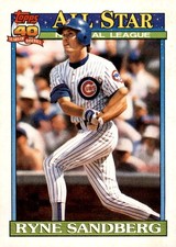 1991 Topps #398 Ryne Sandberg