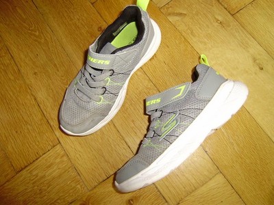 SKECHERS Sneacker Mädchen Gr. 32 Turnschuhe Klettschuhe Halbschuhe  grau