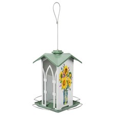 Nature's Way 1.56 qt Metal Country Cottage Gazebo Bird Feeder 4 Ports