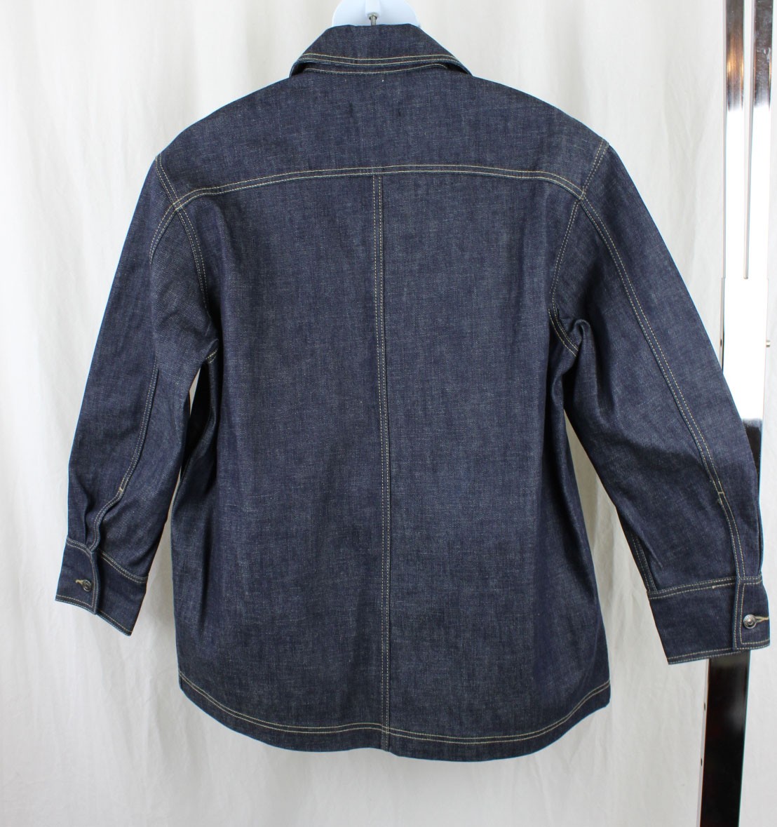Lee Matthews NWOT Women's Denim Button Down Jacket Coat XL thumbnail 2