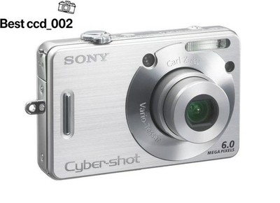 Good Condition Sony Cyber-shot DSC-W50 Digital Camera Silver Tested W/Charger SD
