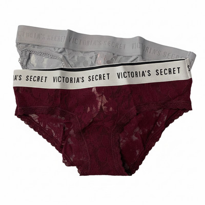 NWT Victoria's Secret Lace Women Underwear Hipster Logo Band S, M