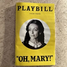 OH, MARY! Nov 2025 Broadway Playbill Jane Krakowski Cover