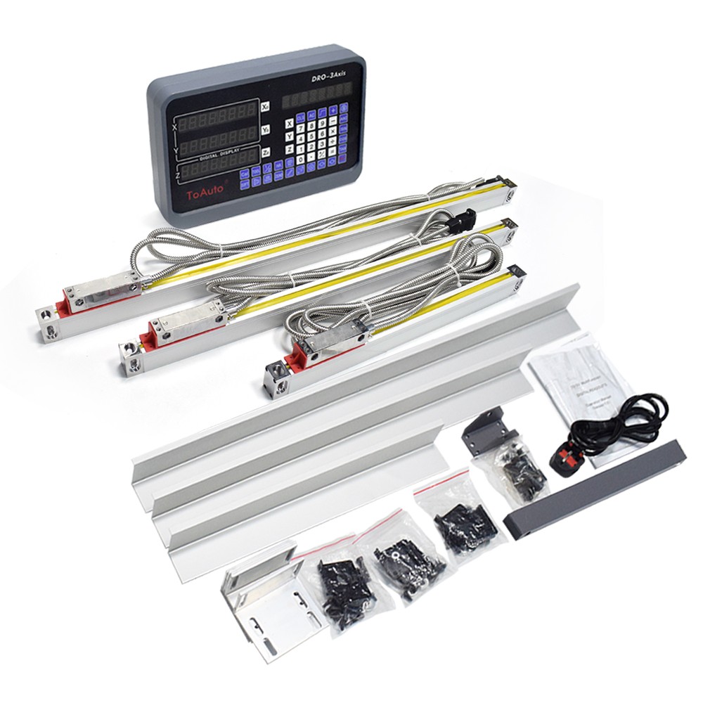 3 Axis Quill-Z DRO Kit 6''&16''&30'' for Bridgeport 9″x 42″ Vertical Milling