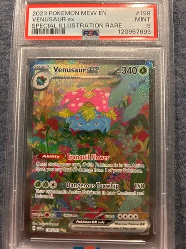 Venusaur ex 198/165 Sv: Scarlet & Violet 151 Holo PSA 9
