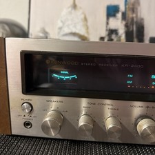 Kenwood KR-2400 AM-FM Stereo Receiver with Wood Panels Vintage Tested Working