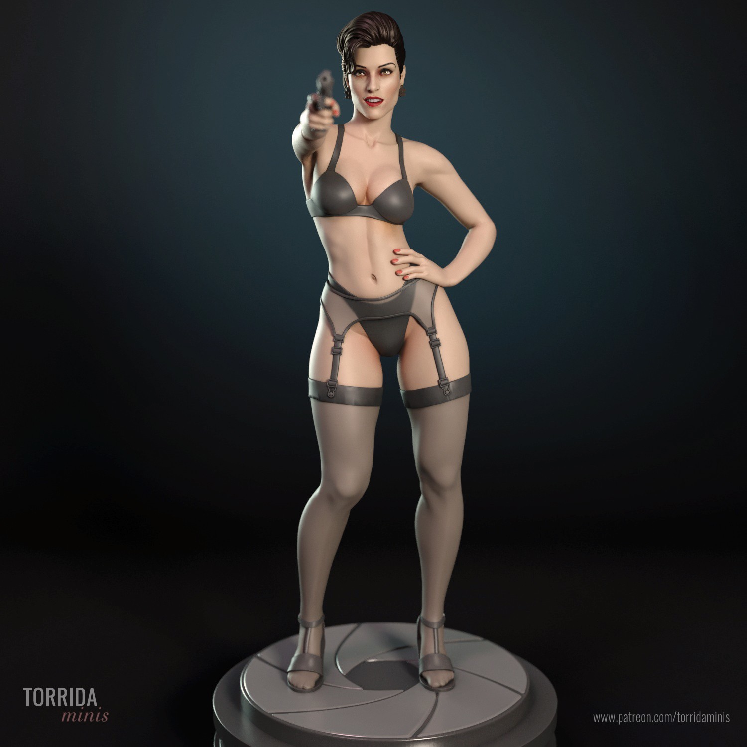 Figura de resina Xenia escala 1/24 kits de modelos juguetes sin pintar y sin montar